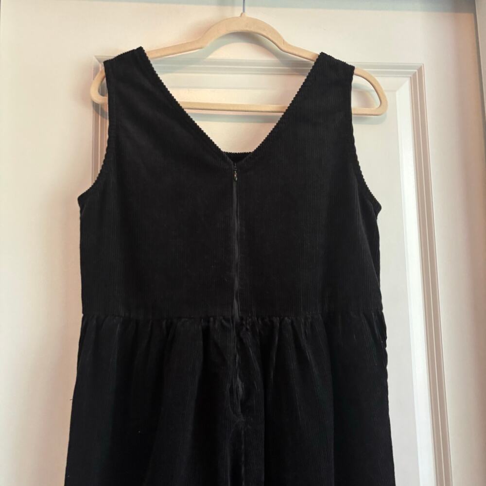 Lucy & Yak Black Corduroy Pinafore Jumpsuit - Picture 9 of 16
